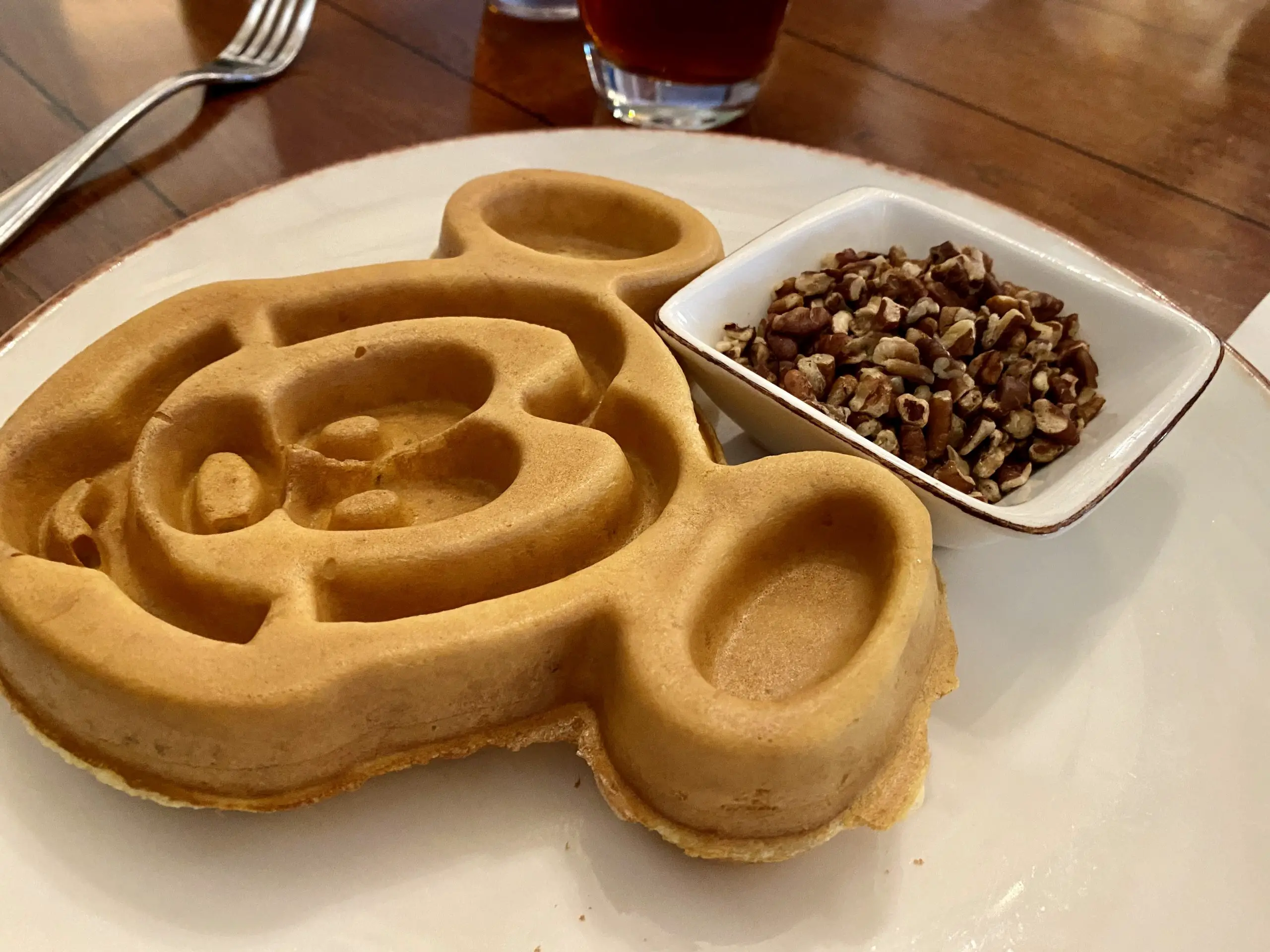 mickey waffles for breakfast 