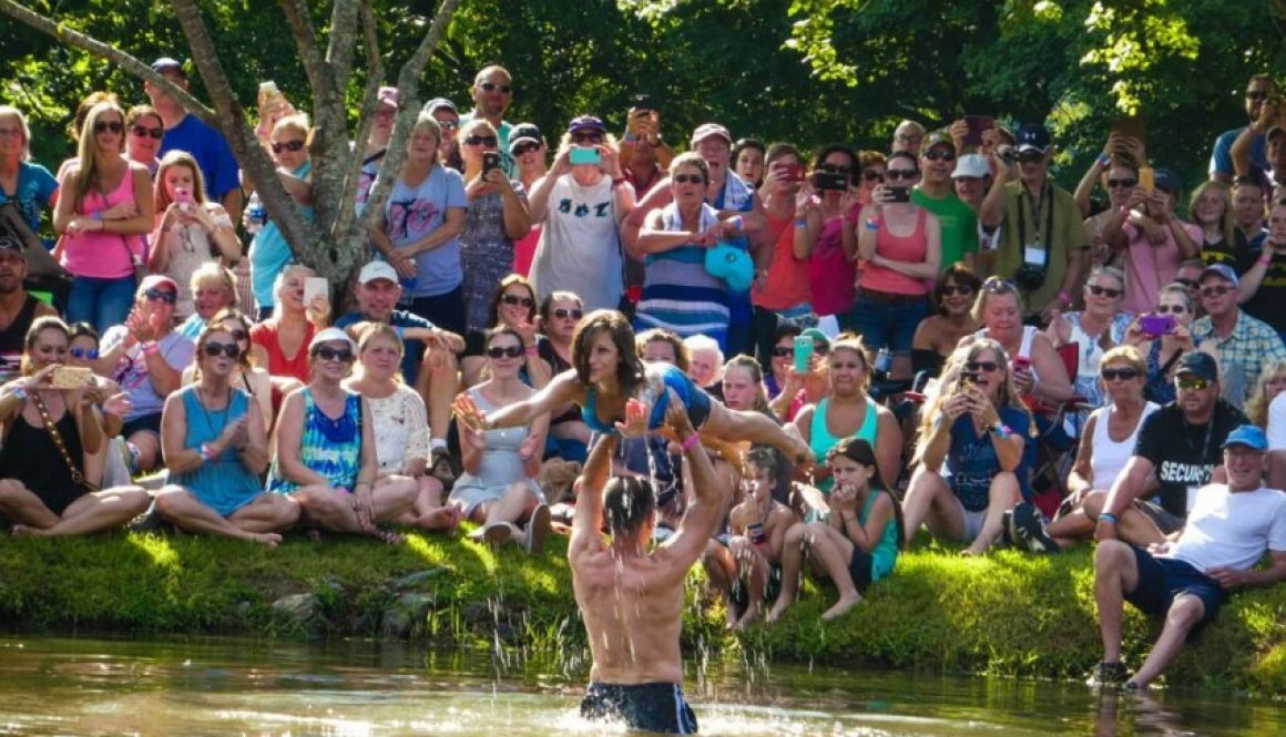Cool scene from the Dirty Dancing Festival at Lake Life.
