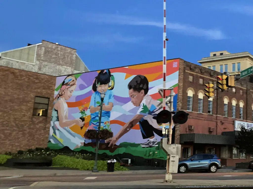 children-planting-mural-johnson-city-tn
