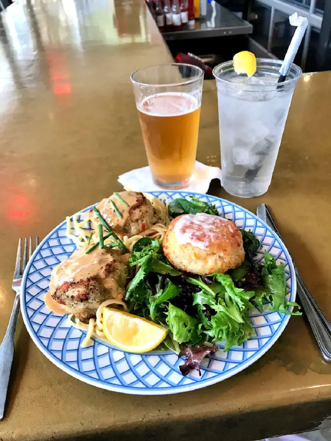dinner-plate-and-beer-from-the-lady-may
